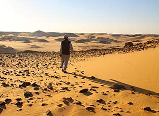 Surfing dunes Egypt